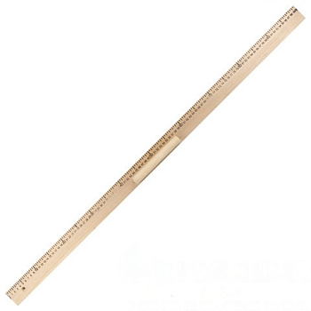 Линейка деревянная 100 см, для классной доски, с держателем, ПИФАГОР, 210671