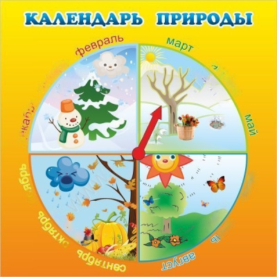 Стенд Календарь природы, 50*50 см