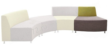 Угловая секция наружная Волна (узкая спинка)