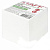 Блок для записей STAFF проклеенный, куб 9х9х9 см, белый, белизна 90-92%, 129204