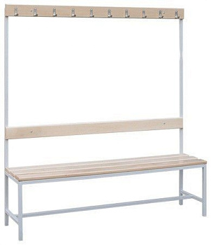 Скамья спортивная с вешалкой