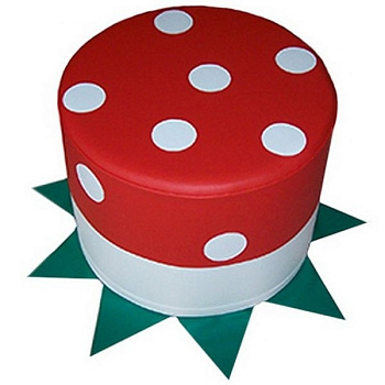 Игровая мягкая мебель для детей Пуф Мухоморчик