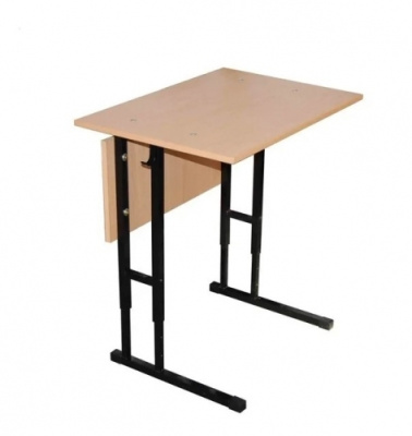 Стол ученический одноместный Бюджет, регулируемый (3-5, 5-7 р.гр.)