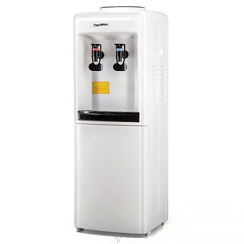 Кулер для воды AQUA WORK 0.7-LD/B, напольный, НАГРЕВ/ОХЛАЖДЕНИЕ ЭЛЕКТРОННОЕ, 2 крана, белый, 11858