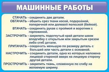 Стенд Машинные работы, 0,9х0,6 м