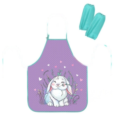 Фартук с нарукавниками ЮНЛАНДИЯ, 45х54 см, "Little bunny", 271043