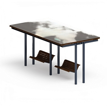 Тент прямой с 2 качелями