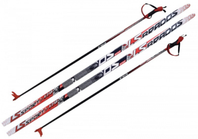 Комплект лыжный с палками (крепление NNN автоматическое)