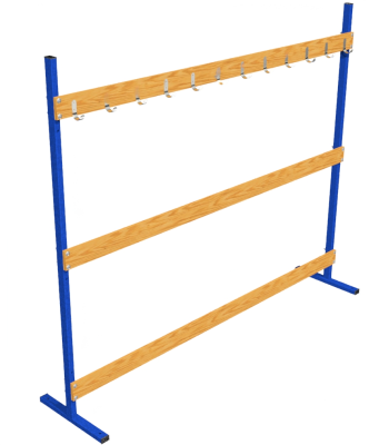 Стеллаж для хранения лыж (на 10 пар)