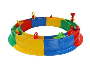 Песочница Кольцо с набором для игр с водой, 136х136 см (пластик)