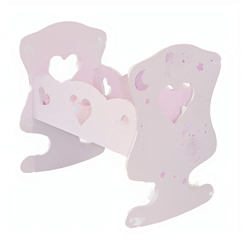 Кроватка-люлька серии "Лаки", цвет Розовый Мини