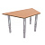 Стол детский Трапеция на металлических ножках (0-3 р.гр.)