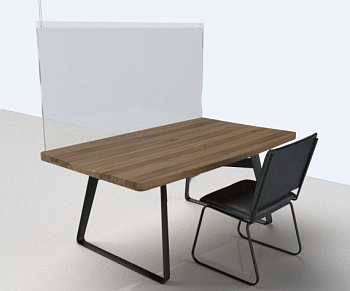 Защитный подвесной экран из оргстекла