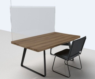 Защитный подвесной экран из оргстекла