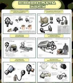 Стенд Новейшие средства защиты, 800х900 мм