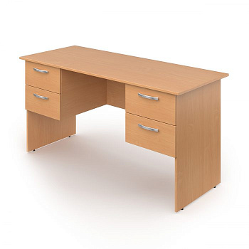 Стол учителя с 2-я подвесными тумбами 2 ящика