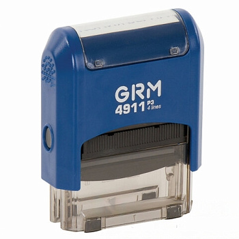 Штамп стандартный "КОПИЯ ВЕРНА", оттиск 38х14 мм синий, GRM 4911 Р3, 110491140