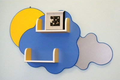 Полка детская навесная Облако