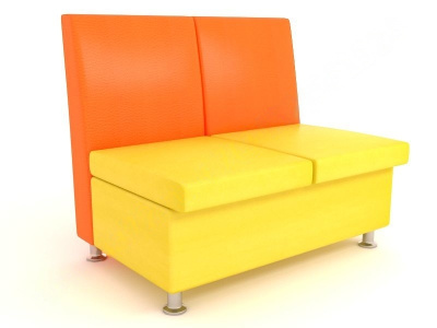 Секция двухместная Франклин без подлокотников (116х80х96см)