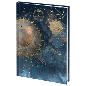 Ежедневник недатированный А5 (145х215 мм), ламинированная обложка с фольгой, 128 л., STAFF, "Astrology", 113519