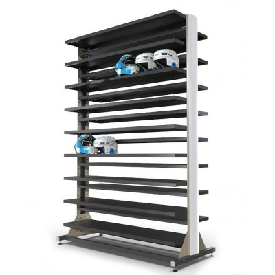 Стеллаж для хранения шлемов двухсторонний