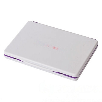 Штемпельная подушка BRAUBERG, 100х80 мм (рабочая поверхность 90х50 мм), фиолетовая краска, 236869