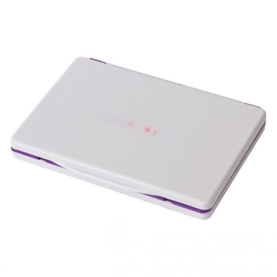 Штемпельная подушка BRAUBERG, 100х80 мм (рабочая поверхность 90х50 мм), фиолетовая краска, 236869