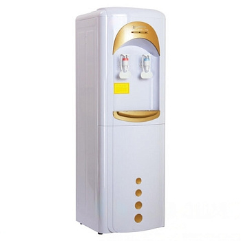 Кулер для воды AQUA WORK 16-LD/HLN, напольный, НАГРЕВ/ОХЛАЖДЕНИЕ ЭЛЕКТРОННОЕ, 2 крана, золото, 11444