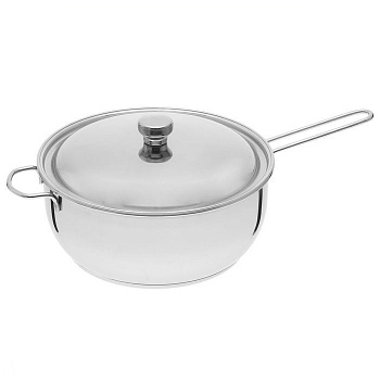 Сотейник 5 л с крышкой нержавеющая сталь