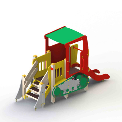 Игровой элемент Бульдозер с горкой