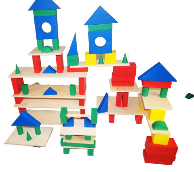 Настольный конструктор из дерева (95 элементов)