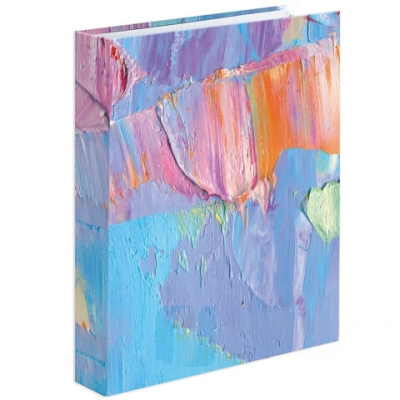 Тетрадь на кольцах А5 175х215 мм, 120 л., твердый картон, с разделителями, BRAUBERG, "Blur", 404087