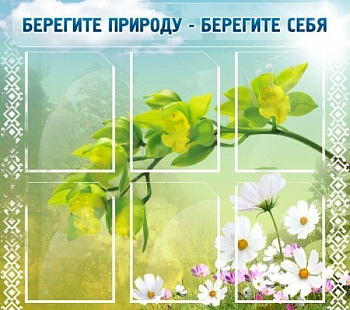 Стенд Берегите природу-берегите себя, 0,8х0,9 м