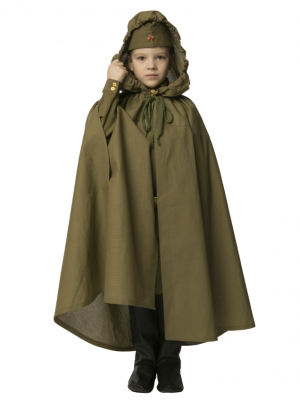 Плащ-палатка солдатская (рост от 104-176 см)