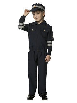 Детский карнавальный костюм на мальчика Инспектор ГИБДД (рост от 116 до 146 см)