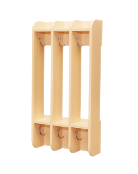 Вешалка для детских полотенец навесная 3 секции, 430х140х800 мм