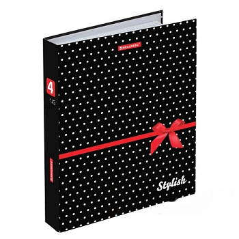 Тетрадь на кольцах А5 165х215 мм, 120 л., твердый картон, клетка, BRAUBERG, "Стиль", 402006