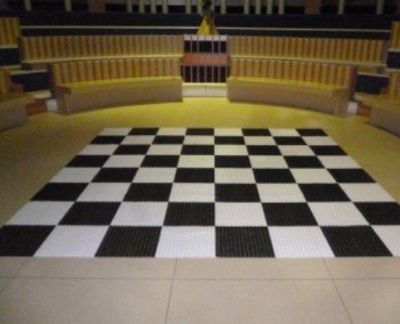 Поле шахматное сборное, пластмасса 160х160 см