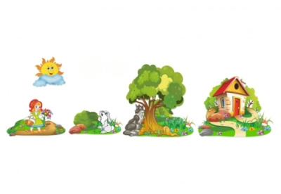 Набор декоративных элементов Красная шапочка