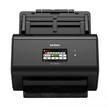 Сканер потоковый BROTHER ADS-3600W, А4, 1200х1200, 50 стр./мин, 5000 стр./день, АПД, сетевая карта, Wi-Fi (каб USB в комп), ADS3600WUX1