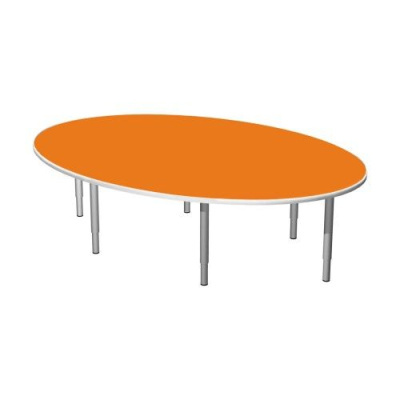 Стол детский регулируемый ОВАЛ ЛДСП 1700х1150х400-580 мм (0-3 р. гр.)