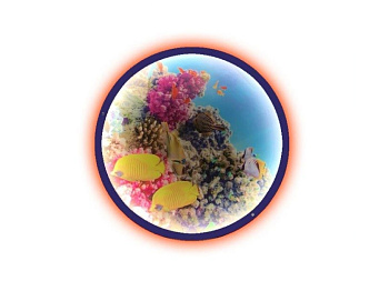 Настенное панно Иллюминатор с подсветкой (d 100 мм)