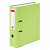 Папка-регистратор BRAUBERG с покрытием из ПВХ, 80 мм, с уголком, лайм (удвоенный срок службы), 227196