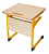 Стол ученический одноместный, с наклонной столешницей