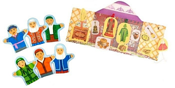 Набор Казахская семья с юртой