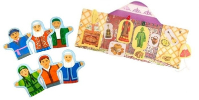 Набор Казахская семья с юртой