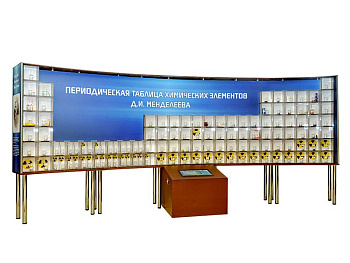 Интерактивный наглядно-демонстрационный комплекс Периодическая таблица химических элементов Д.И. Менделеева (с натуральными образцами)