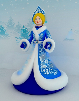 Новогодняя фигура Снегурочка, надувная