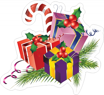 Резной стенд "Новогодние подарки", 0,55х0,5 м