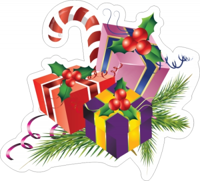 Резной стенд "Новогодние подарки", 0,55х0,5 м